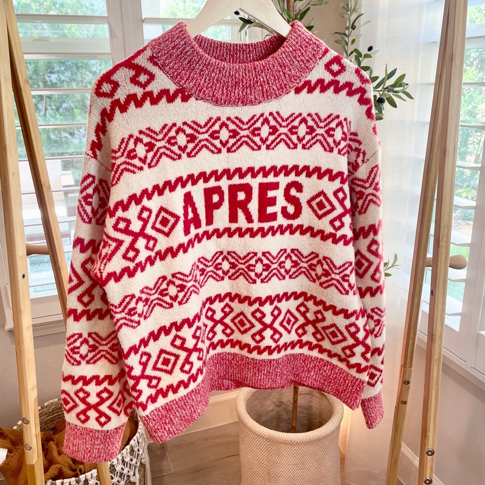Apres Crewneck Graphic Sweater - Size L